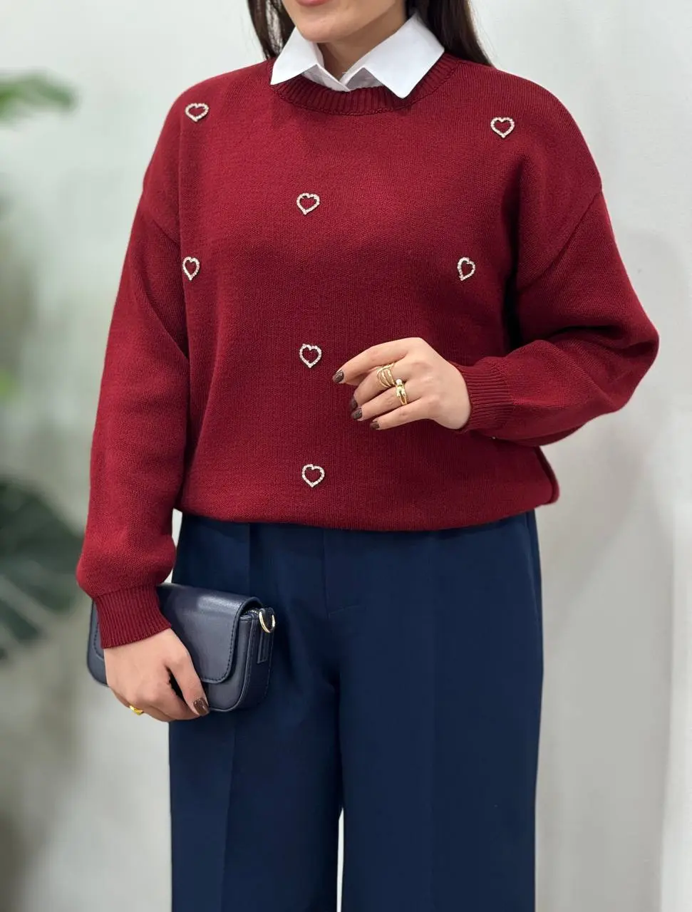 پلیوربافت زنانه ترک آیسو قلبی